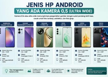 Jenis HP Android Kamera