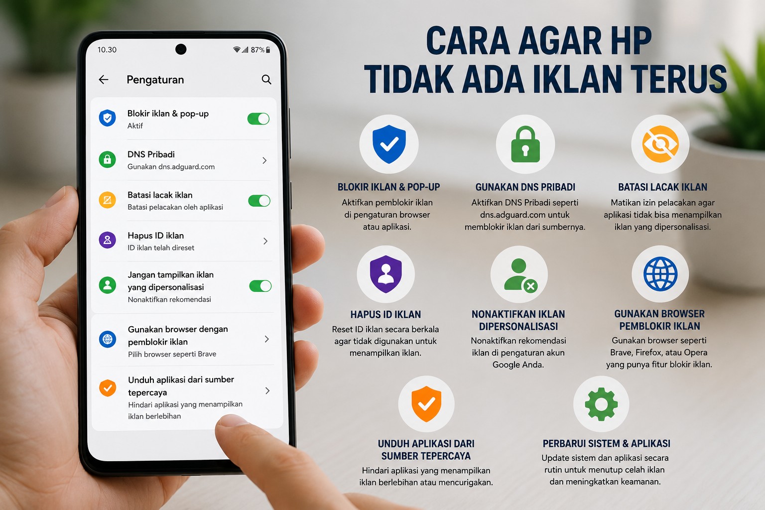 Gimana Cara Menghilangkan Iklan Terus di HP Ini Solusinya
