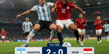 Hasil Argentina vs Mesir