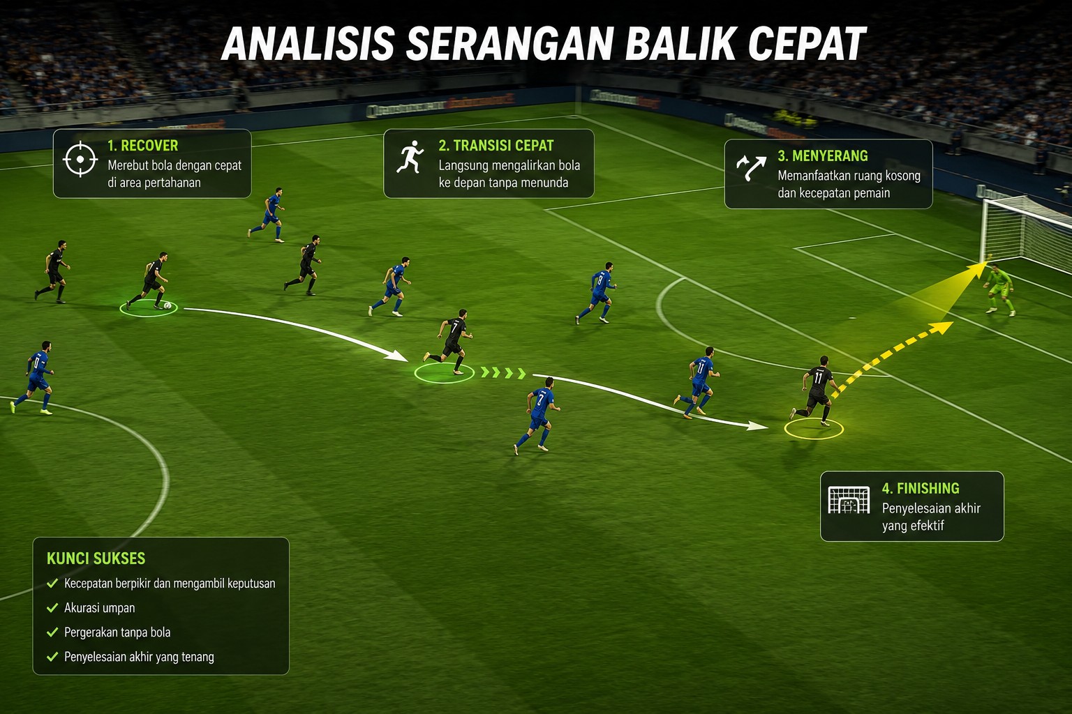 Analisis Serangan Balik Cepat Dalam Sepak Bola Modern