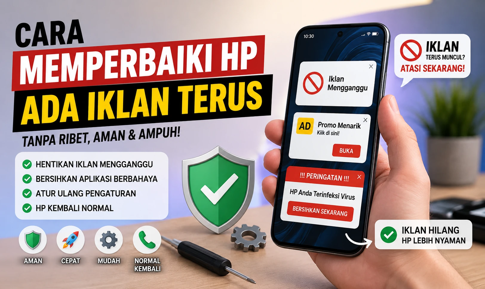 Cara Memperbaiki HP Ada Iklan Terus Muncul Di Android