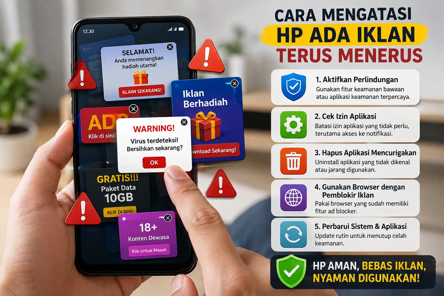 Cara Mengatasi HP Ada Iklan Terus Menerus Di Android