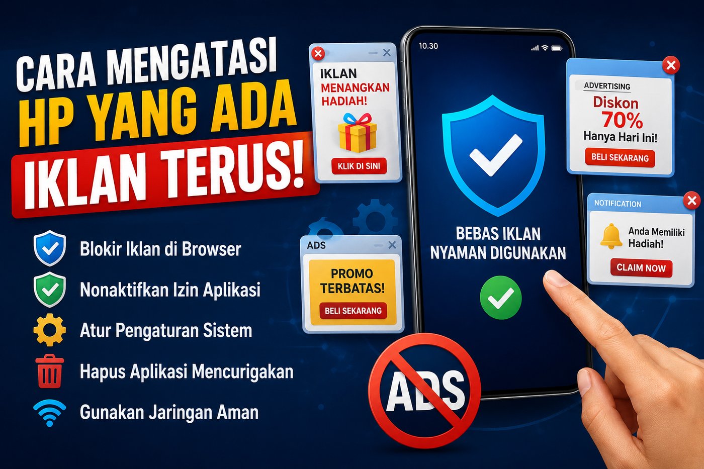 Cara Mengatasi HP Yang Ada Iklan Terus Di Android
