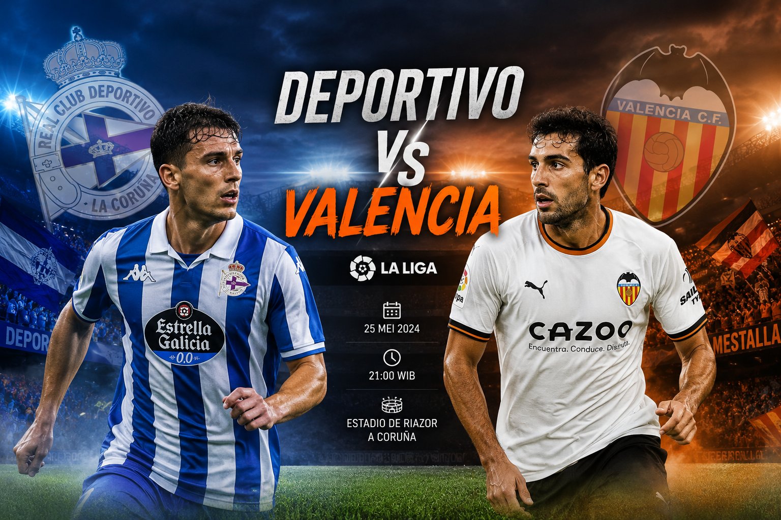 Pertandingan Deportivo vs Valencia Jadi Sorotan Laga Panas