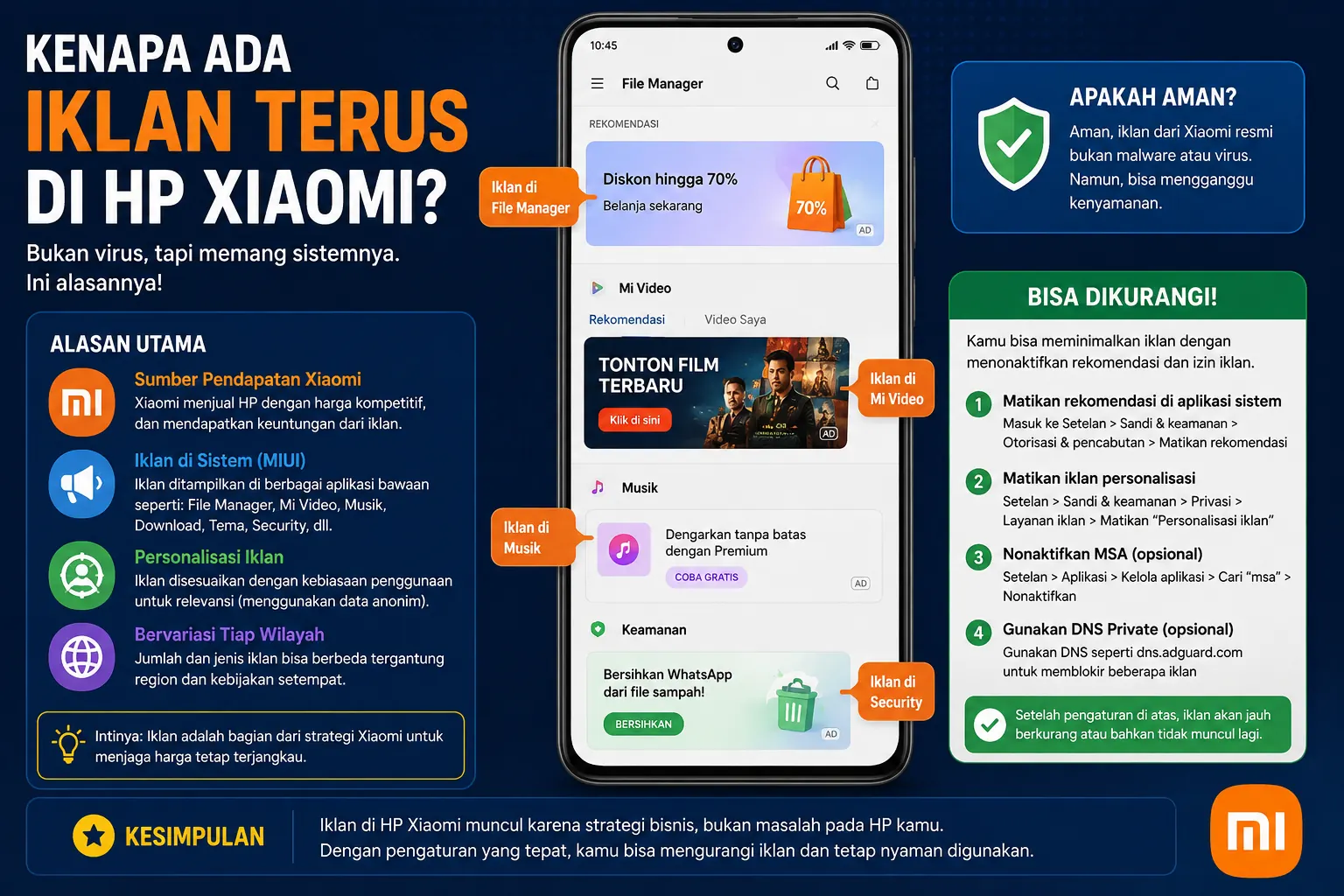 Kenapa Ada Iklan Terus Di HP Xiaomi Dan Cara Mengatasinya