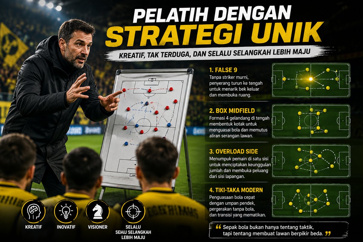 Pelatih dengan Strategi Unik Mengubah Dunia Sepak Bola