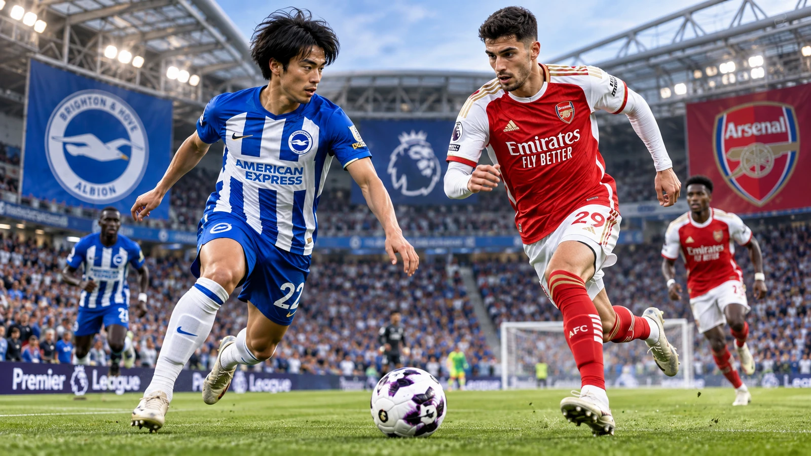 Pertandingan Brighton vs Arsenal Jadi Laga Panas Liga Inggris