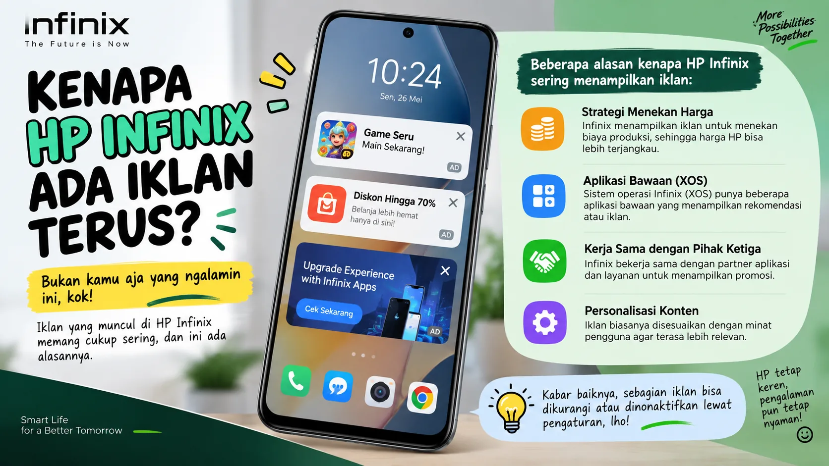 Kenapa HP Infinix Ada Iklan Terus Ini Penjelasan Lengkapnya